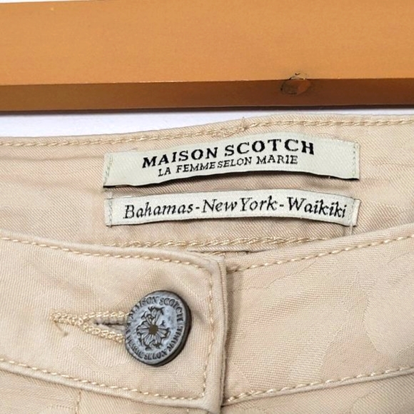 Maison Scotch Anthropology Khaki Skinny Slim Leg Trouser Pants Chinos Stretch - Picture 3 of 15